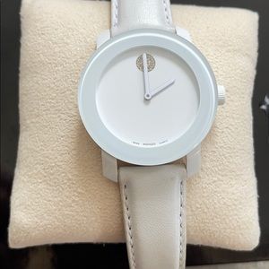 Gorgeous white movado bold watch